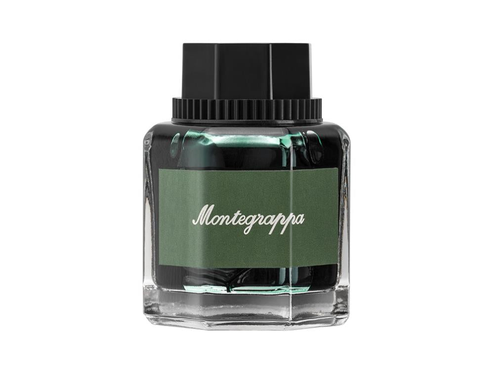 Montegrappa Ink Bottle, Veronese Green, Crystal, 50ml IA02BZIG
