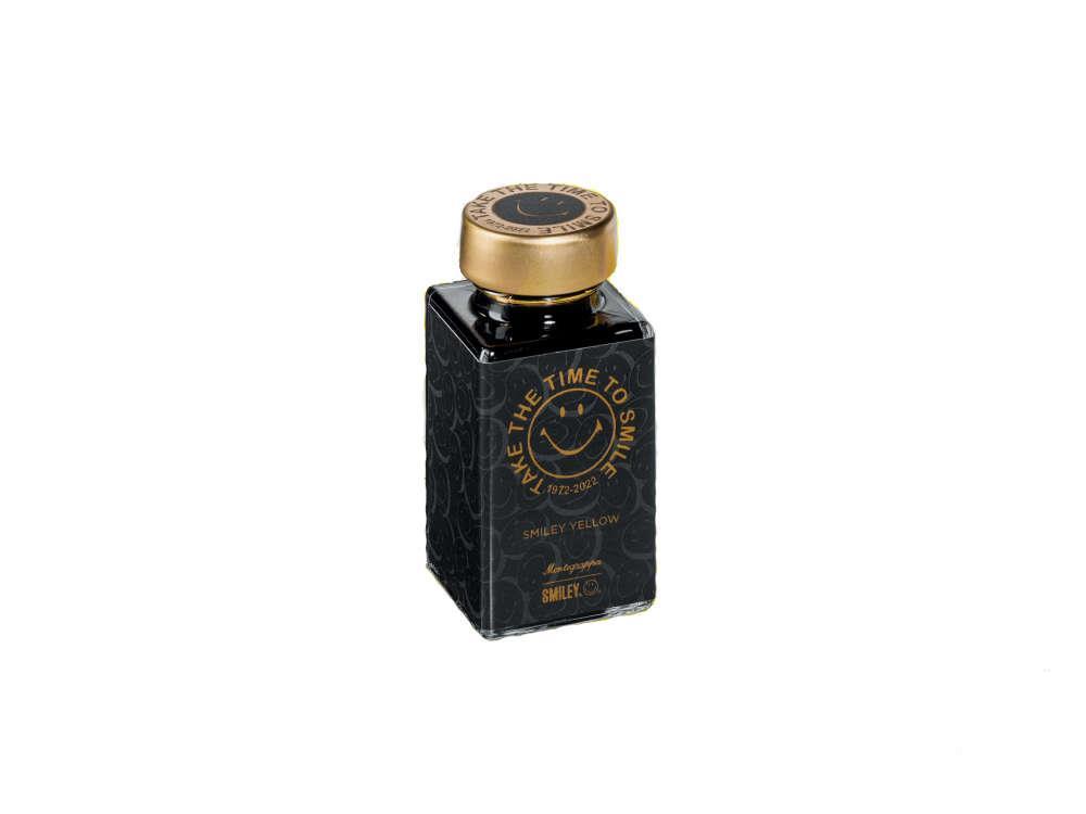 Montegrappa Smiley Yellow Ink Bottle, Crystal, 50ml IA2EBZIY