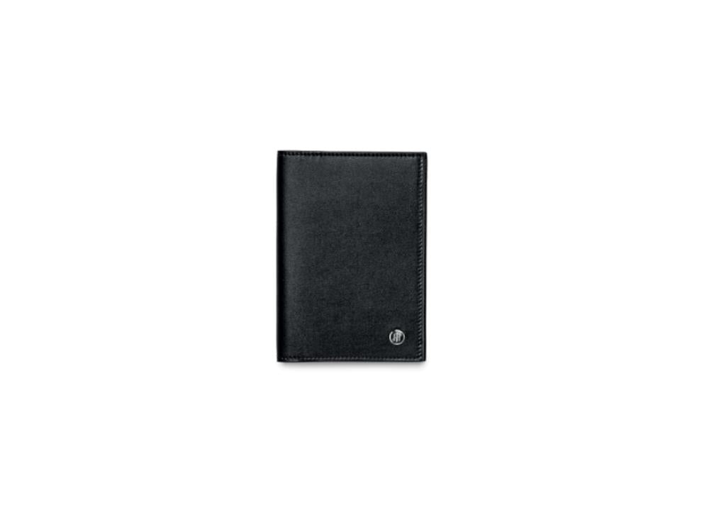 Montegrappa Signet Series Passaport Case, Black, Leather, Jacquard, IC00PH00