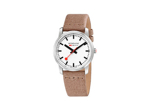 Mondaine SBB Simply Elegant Quartz Watch, White, 36mm, A400.30351.16SBG