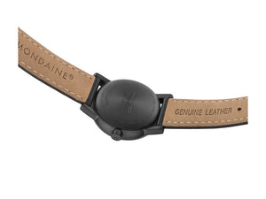 Mondaine SBB Evo2 Quartz Watch, PVD, White, 30mm, Leather strap, MSE.30111.LB