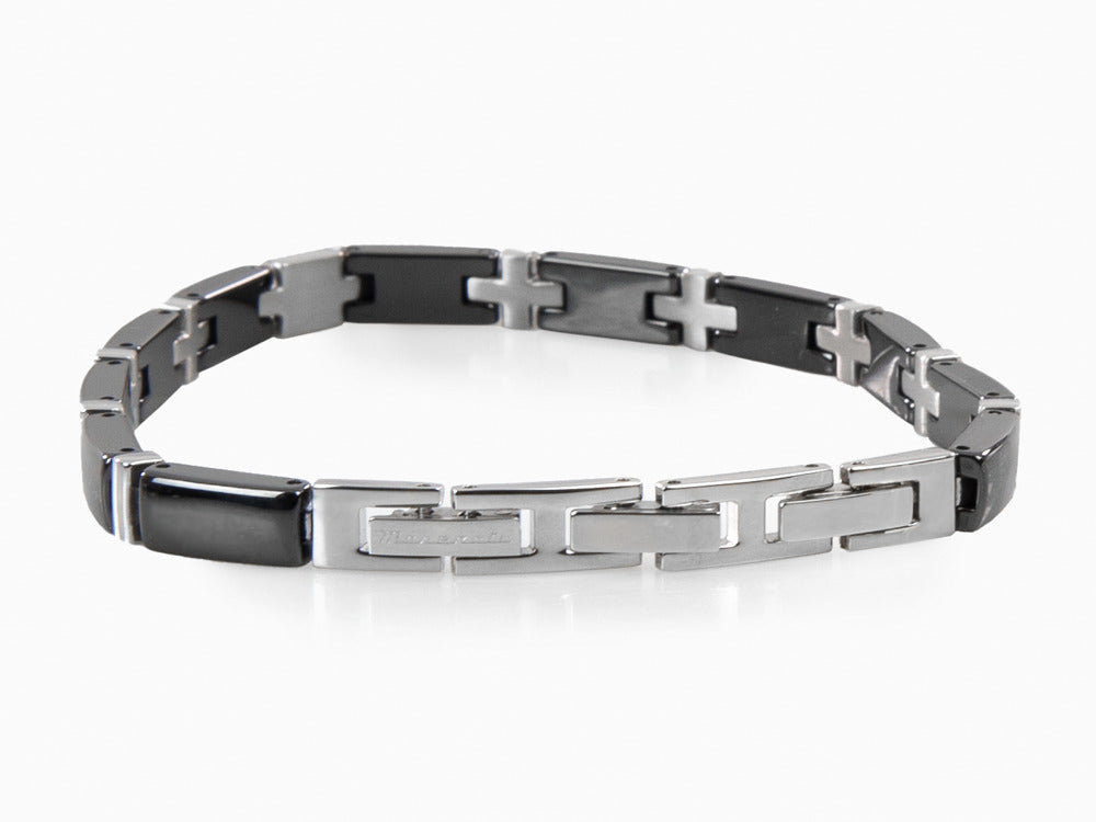 Maserati Gioielli Bracelet, Stainless steel, Black, JM221ATZ04