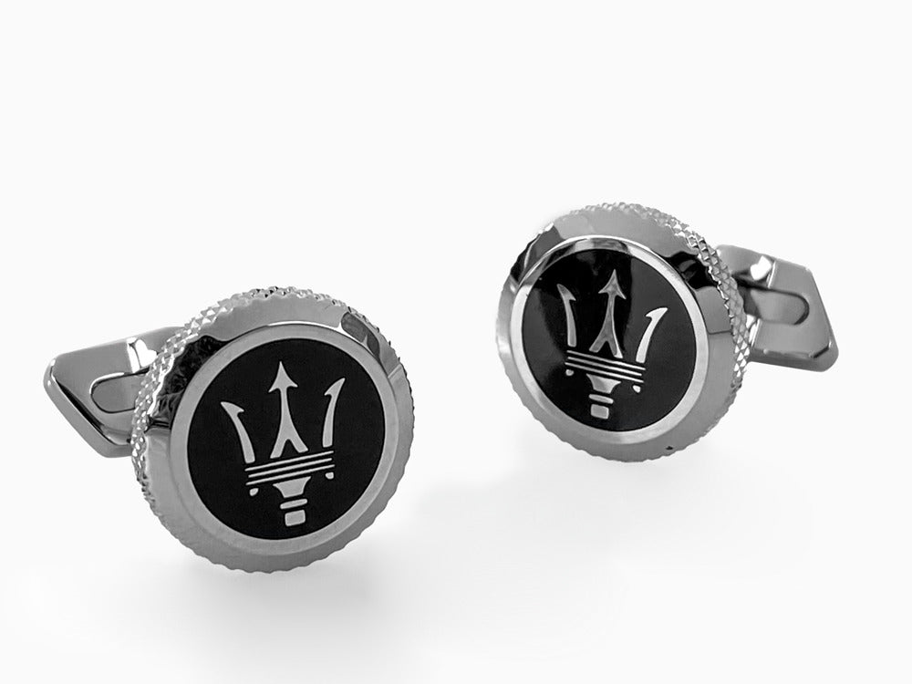 Maserati Gioielli Cufflinks, Steel, Silver, Polished, JM416AIL03