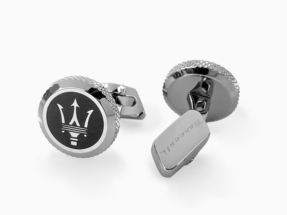 Maserati Gioielli Cufflinks, Steel, Silver, Polished, JM416AIL03