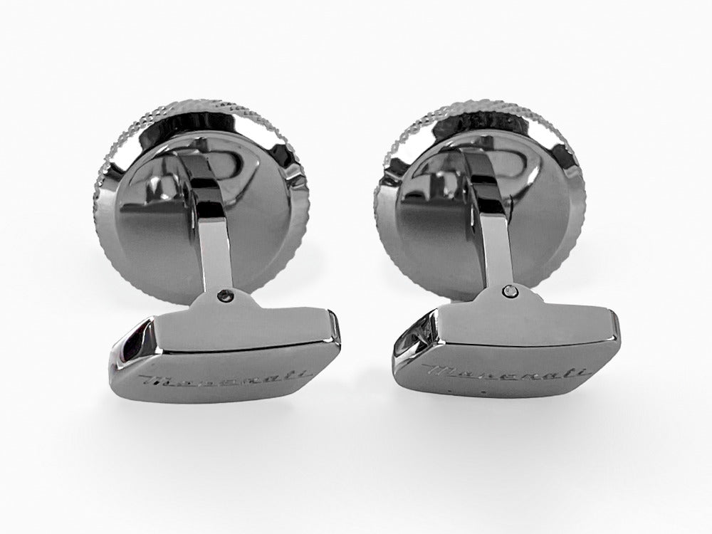 Maserati Gioielli Cufflinks, Steel, Silver, Polished, JM416AIL03