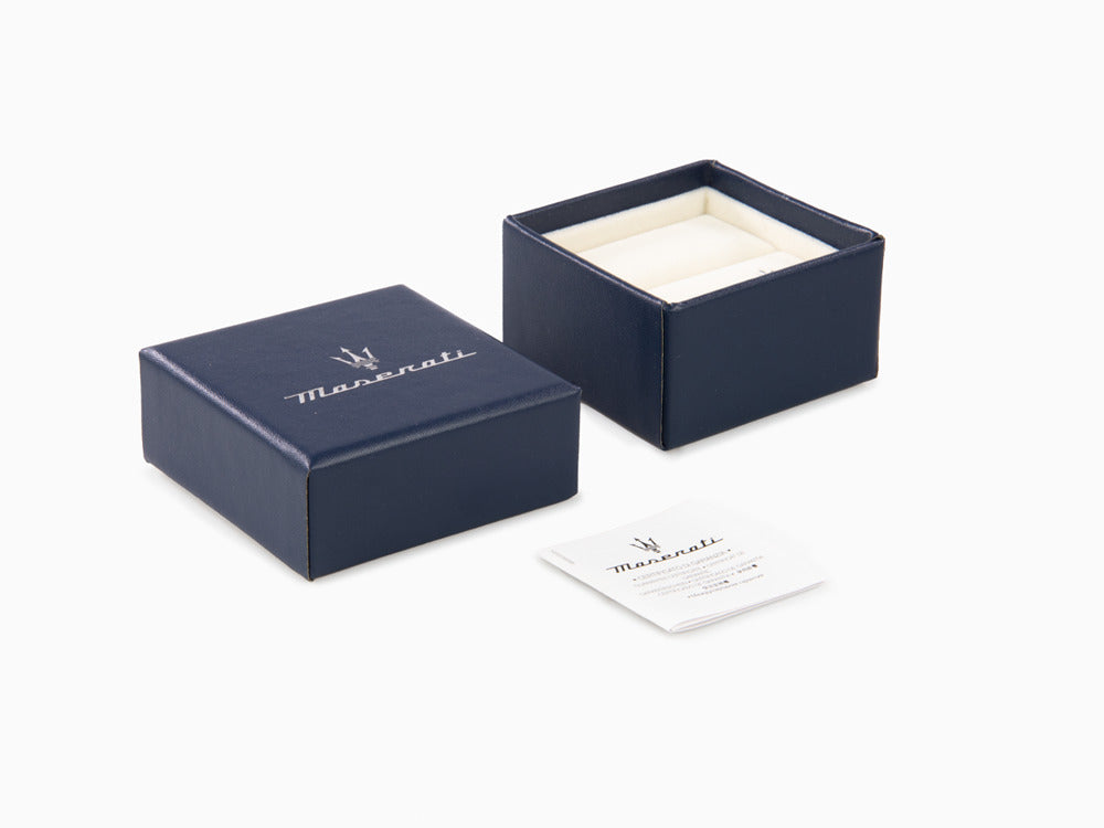 Maserati Gioielli Cufflinks, Steel, Silver, Polished, JM416AIL03