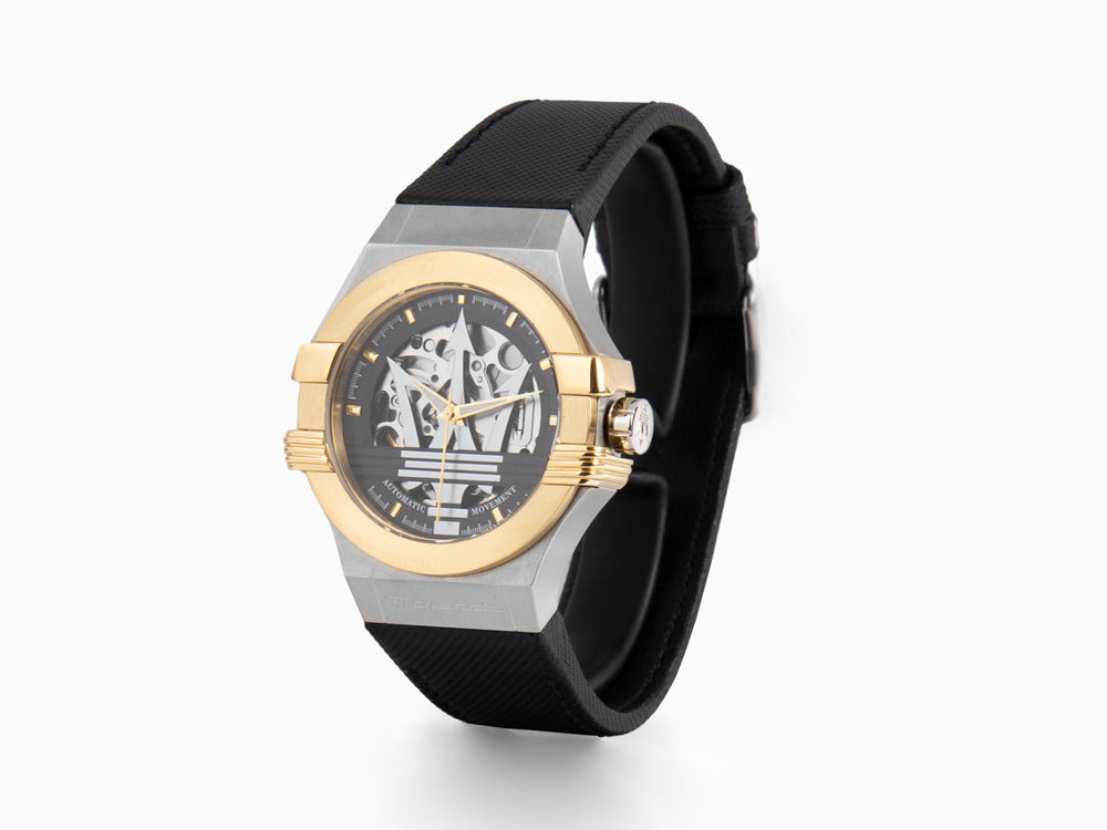 Maserati Potenza Automatic Watch, Black, 42 mm, Sapphire Crystal, R8821108037