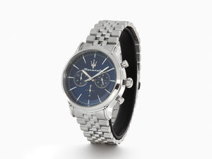 Maserati Epoca Quartz Watch, Blue, 42 mm, Mineral crystal 