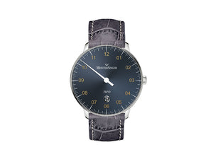 Meistersinger Neo Plus Automatic Watch, ETA 2824-2, 40mm, Blue, Day, NE417G-SG06