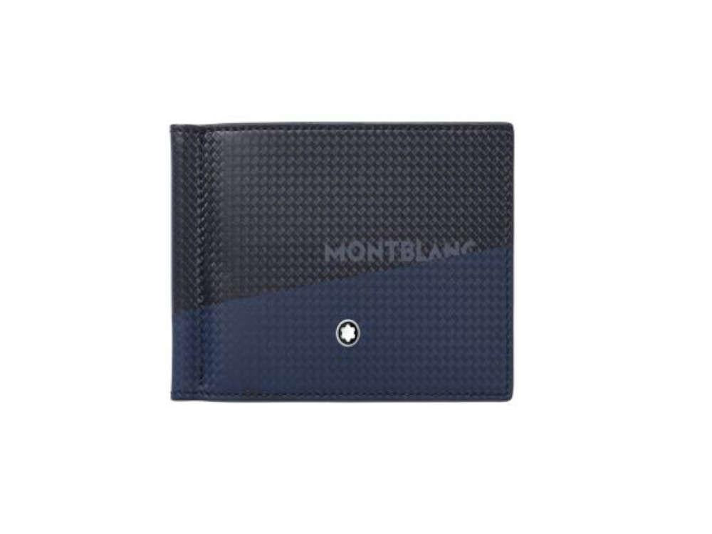 Montblanc Extreme 2.0 Animation Wallet, Blue, Leather, Cotton, 6 Cards, 128614