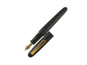 Nakaya Writer Fountain Pen, Ishime Black, Ebonite