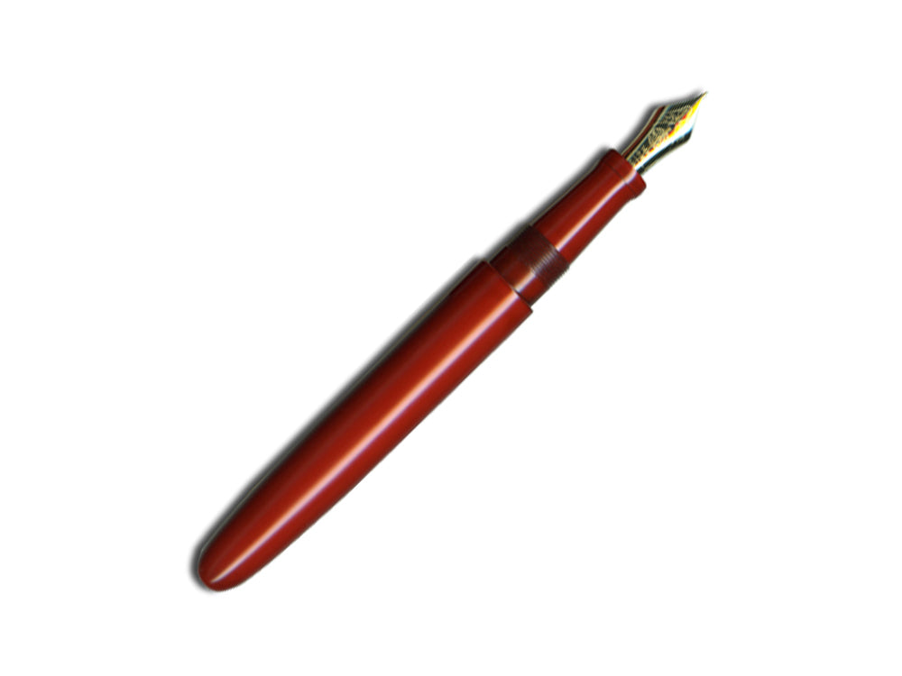 Nakaya Cigar Fountain Pen Long, Shu-Nurihanashi, Ebonite, 14k Gold