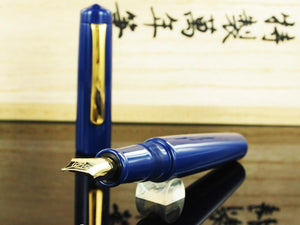 Nakaya Writer Fountain Pen, Kikyo, Ebonite and Urushi lacquer