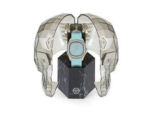 Philipp Plein Lady Quartz Watch, Turquoise, 38 mm, Mineral crystal, PWTAA0323
