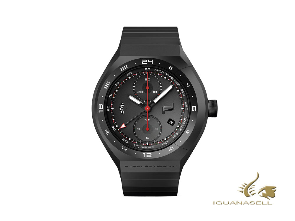 Porsche Design Monobloc Actuator 24h Chrono Automatic Watch, Titanium, Black