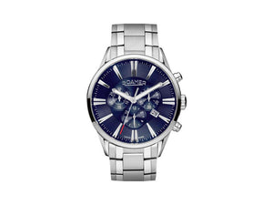 Roamer Superior Chrono Quartz Watch, Ronda 5030D, Blue, 44 mm, 508837 41 45 50