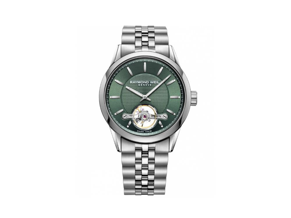 Raymond Weil Freelancer Automatic Watch, 42 mm, Green, 10 atm, 2780-ST-52001