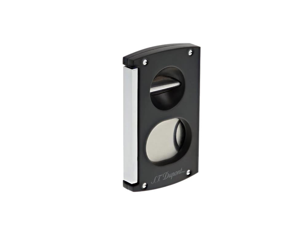 S.T. Dupont Cigar Cutter, Chrome, Black, 003419