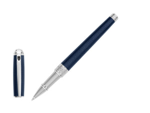 S.T. Dupont New Line D Medium Rollerball pen, Lacquer, Guilloche, Blue, 412104M