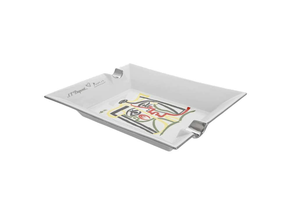 S.T. Dupont Picasso Ashtrays, Porcelain, White, Limited Edition, 006481
