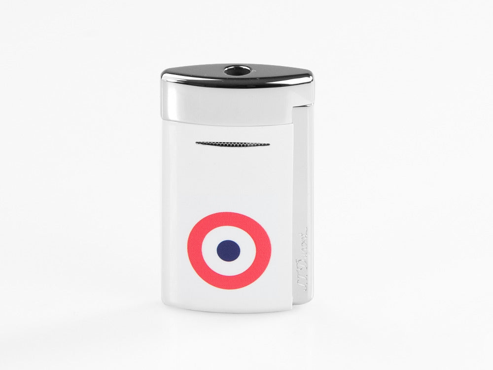 S.T. Dupont Minijet Lighter, Chrome, Laquer, White, 010802