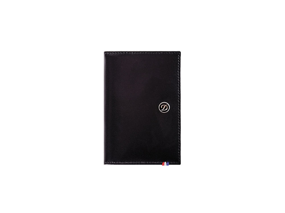 S.T. Dupont Line D Credit card holder, Leather, Black, 2 Cards, 180013