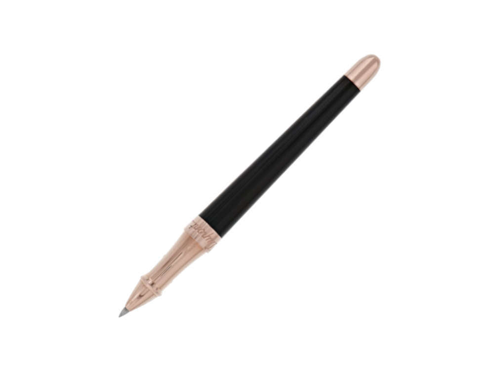 S.T. Dupont Liberté Rollerball pen, Lacquer, Rose Gold PVD, Black, 462601