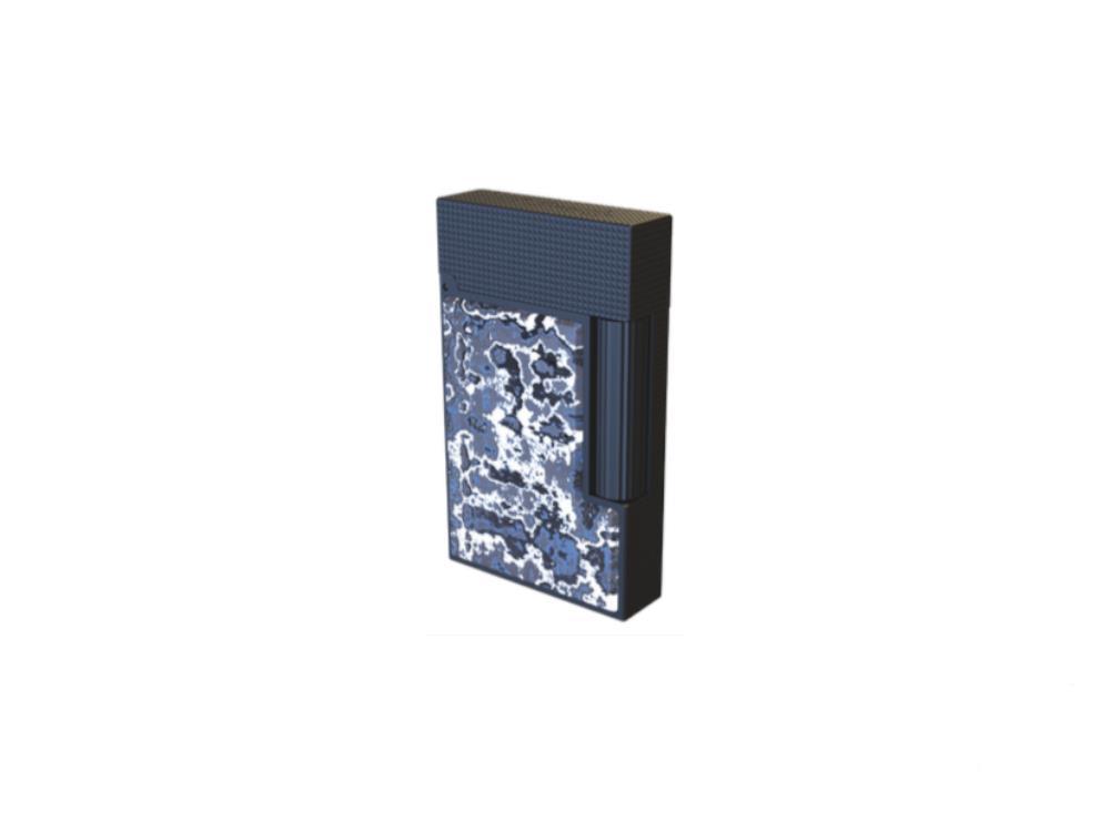 S.T. Dupont Ligne 2 Dark Storm Lighter, Carbon fibre, PVD, White, C16397DS