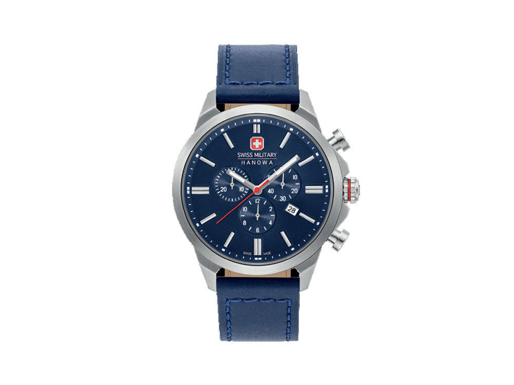 Swiss Military Hanowa Land Chrono Classic II Quartz Watch, Blue, 6-4332.04.003