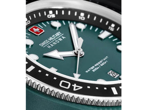 Swiss Military Hanowa Aqua Ocean Pioneer Quartz Watch, Green, 45mm, SMWGN0001185