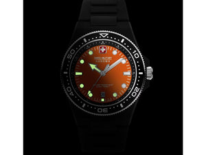 Swiss Military Hanowa Aqua Ocean Pioneer Quartz Watch, Orange, SMWGN0001187