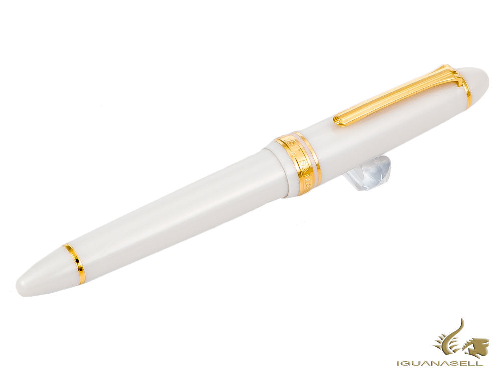 Sailor 1911 Large Gold Series Fountain Pen, Resin, White,  11-2021-410