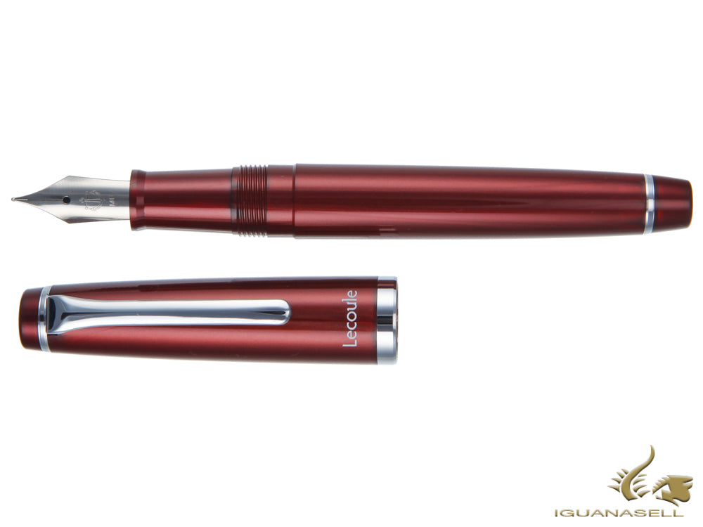 Sailor Lecoule Power Stone Color Fountain Pen, Acrylic Resin, Maroon