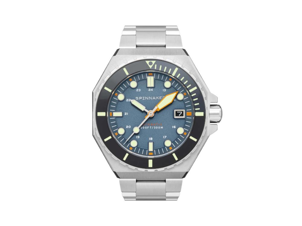 Spinnaker Dumas Blue Yonder Automatic Watch, Blue, 44 mm, 30 atm, SP-5081-DD