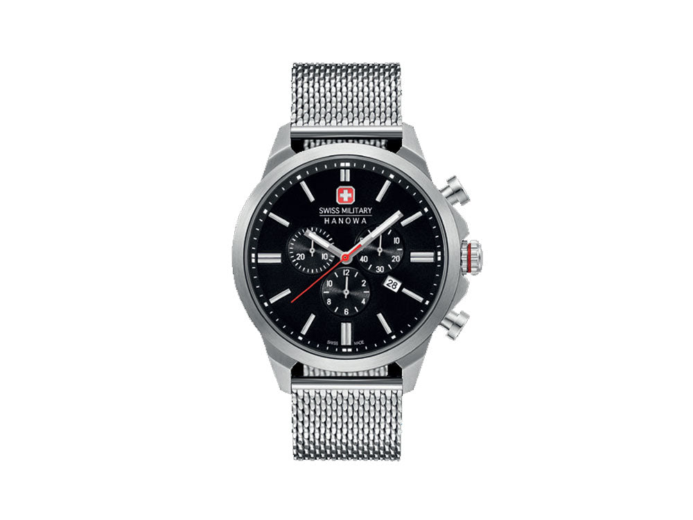 Swiss Military Hanowa Land Chrono Classic II Quartz Watch, Black, 6-3332.04.007