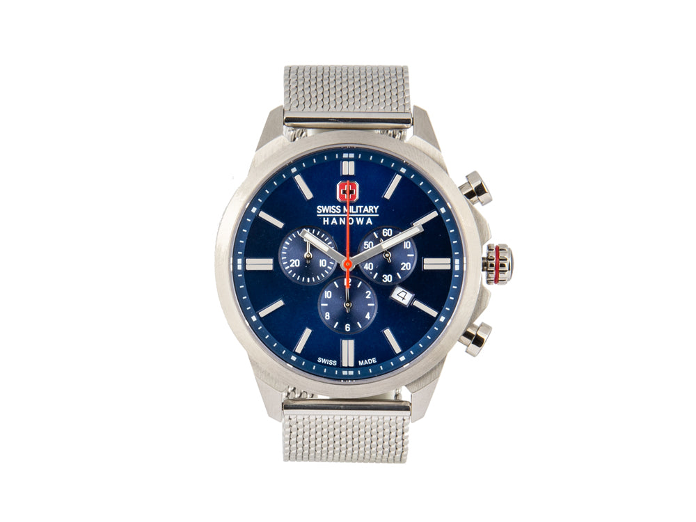 Swiss Military Hanowa Land Chrono Classic II Quartz Watch, Blue, 6-3332.04.003