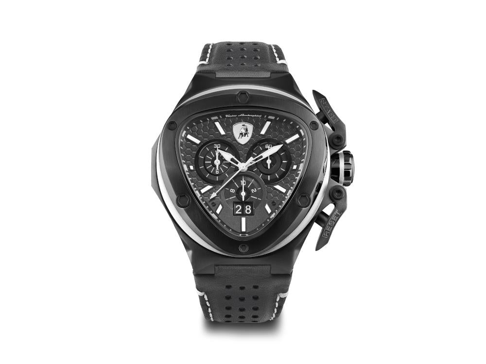Tonino Lamborghini Spyder X Quartz Watch Black 53 mm Chronograph T Iguana Sell UK