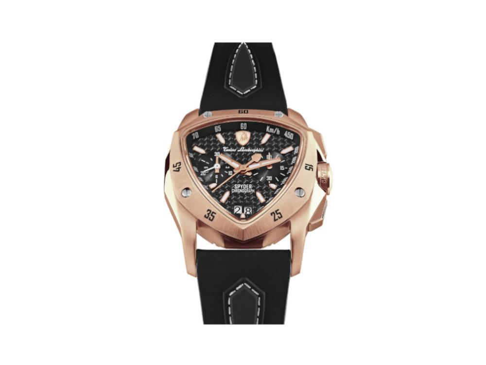 Tonino Lamborghini New Spyder Rose Gold Quartz Watch, 43 mm, Chrono, TLF-A13-8