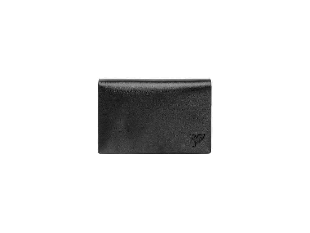 Tibaldi Leather Business Card Case, Leather, Cotton, Black, 6 Cards, LTM-BCC
