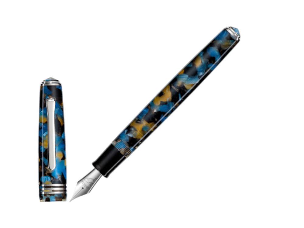 Tibaldi Nº60 Samarkand Blue Fountain Pen, Palladium trim, N60-681-FP