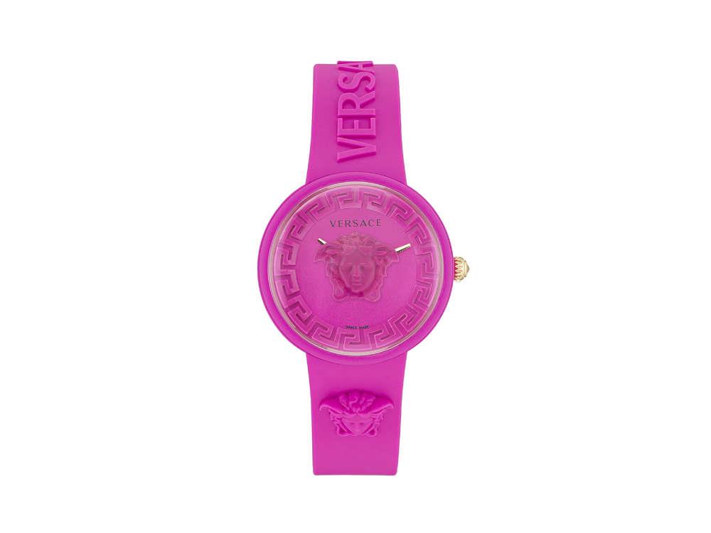 Versace Medusa Pop Quartz Watch, Silicon, Pink, 39mm, VE6G00323