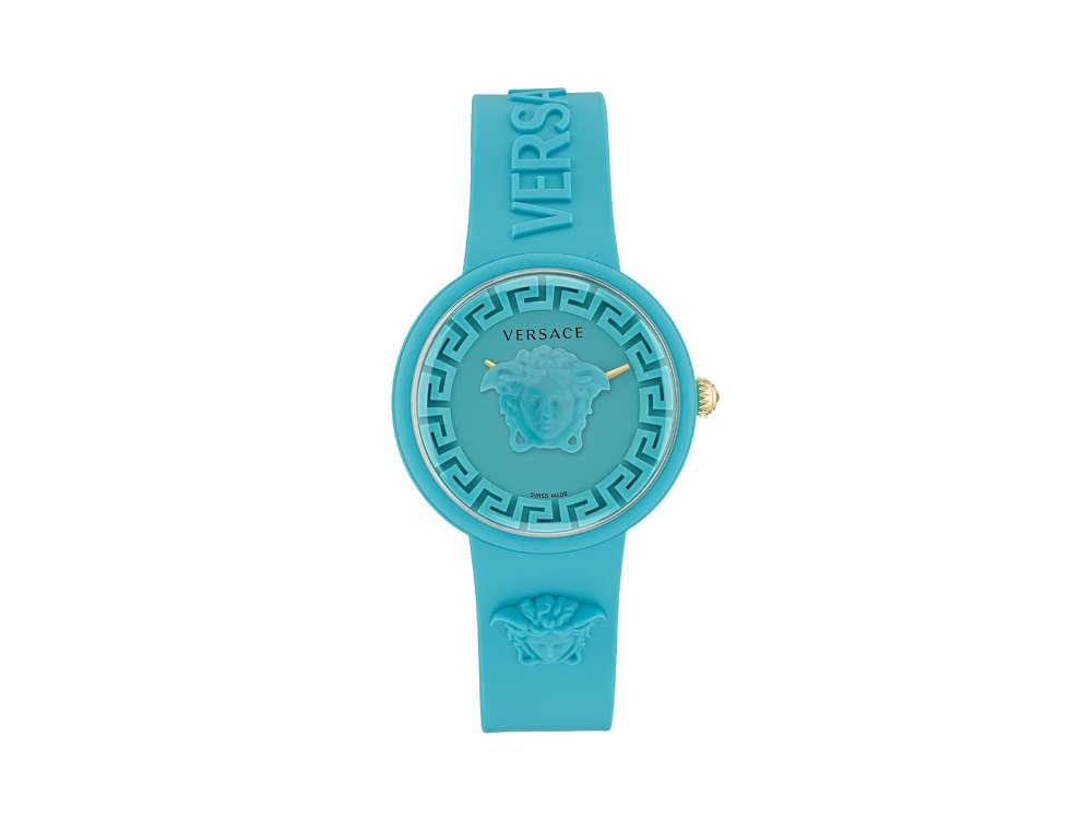 Versace Medusa Pop Quartz Watch, Silicon, Turquoise, 39 mm, VE6G00423