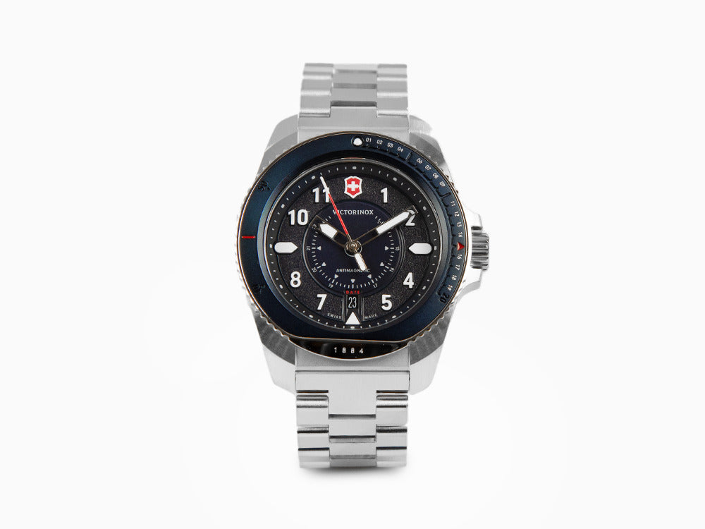 Victorinox Journey 1884 Quartz Watch, Stainless Steel 316L, Blue, 43 mm, V241978