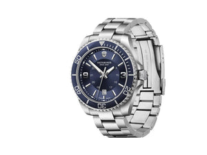 Victorinox Maverick Gent Quartz Watch, Stainless Steel, Blue, 43 mm, V242007