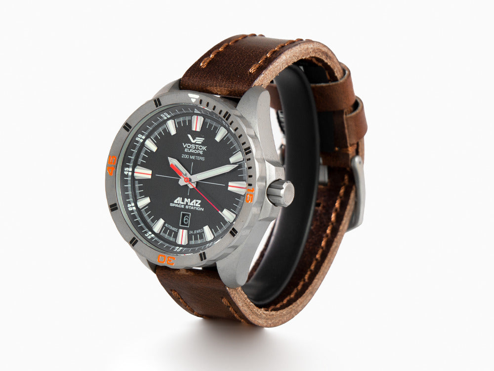 Vostok Europe Almaz Automatic Watch, Titanium, Grey, 47 mm, NH35A 