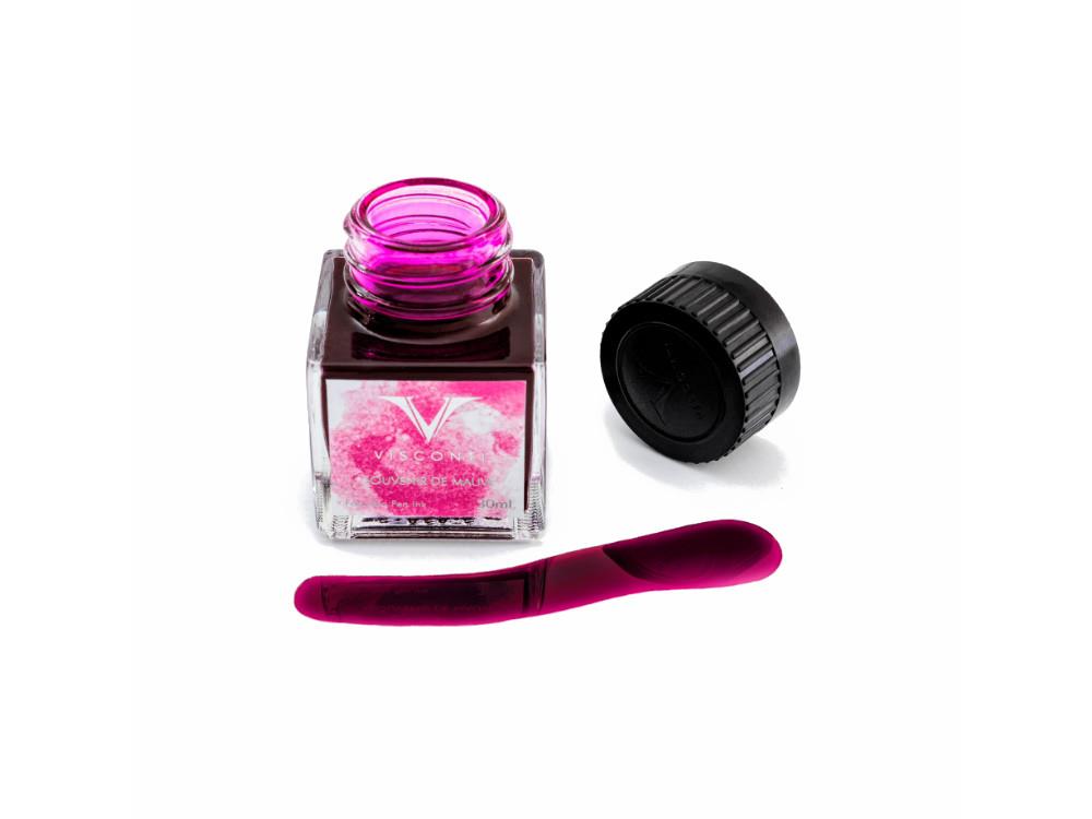 Visconti Souvenir De Mauve Ink Bottle, 30ml, Pink, Crystal, INKVG-30ML51