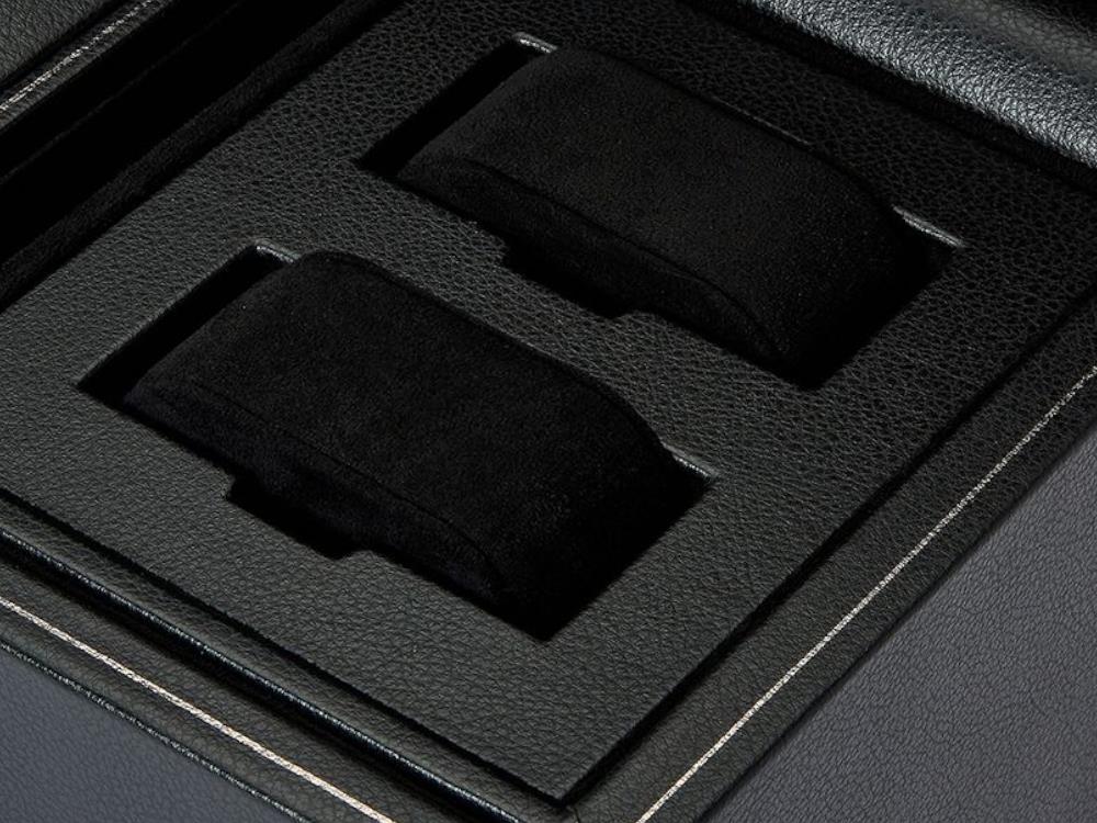 WOLF British Racing Watch winder, 3 Watches, Black, 792302