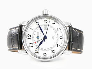 Zeppelin LZ 127 Graf Zeppelin Quartz Watch, White, 42 mm, GMT, 7642-1
