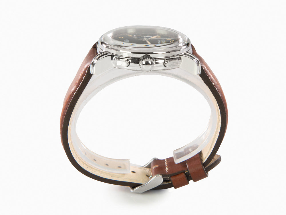 Zeppelin 100 Jahre Zeppelin Ed.2 Quartz Watch, Black, 42 mm, Chronograph, 7674-3